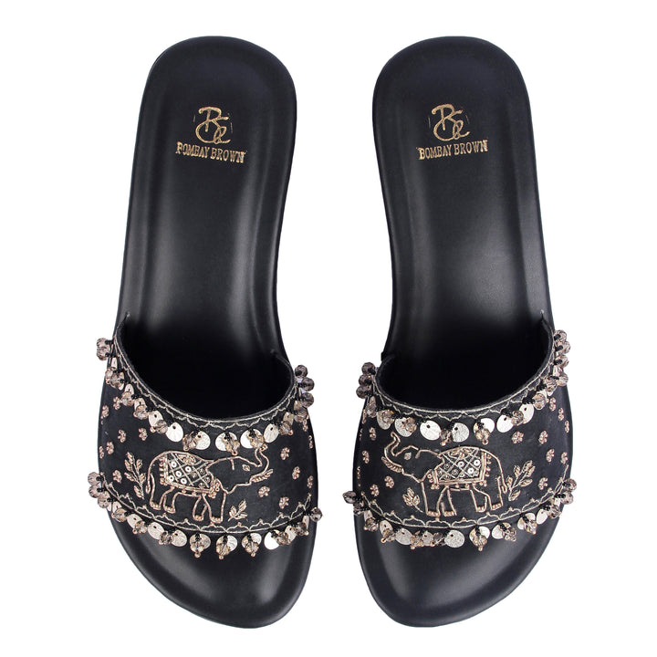 Haathi Embellished Slides