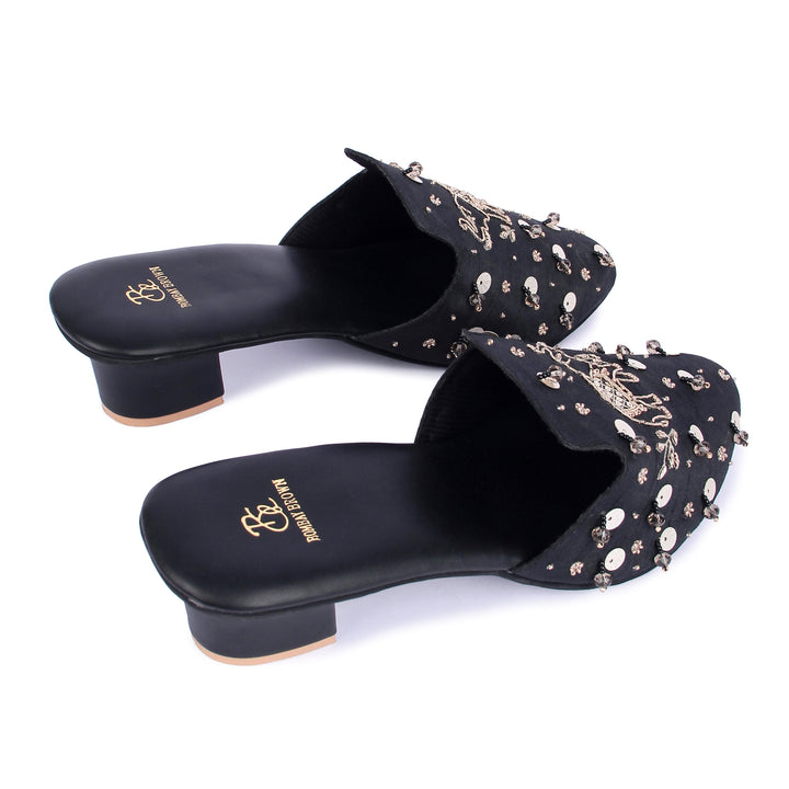 Haathi Embellished Mules