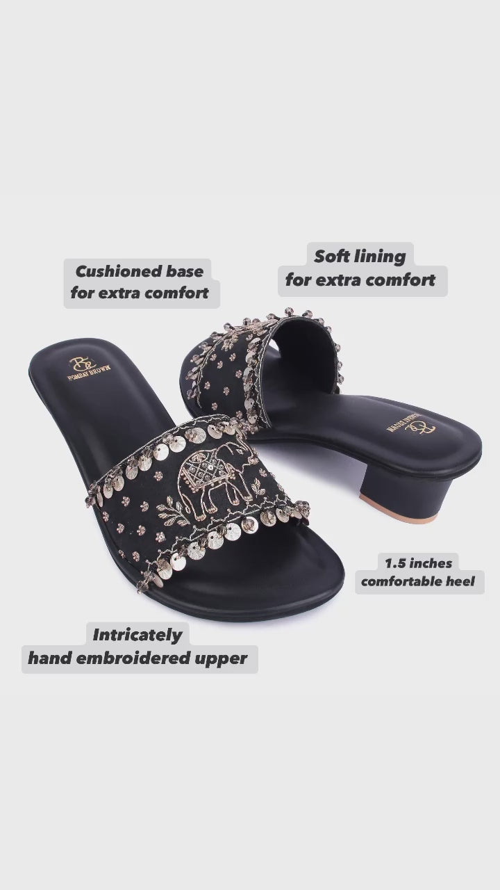 Haathi Embellished Slides