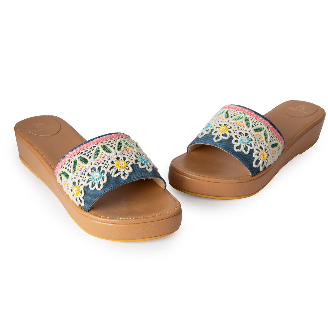 Wildflower Meadow Platform Heels