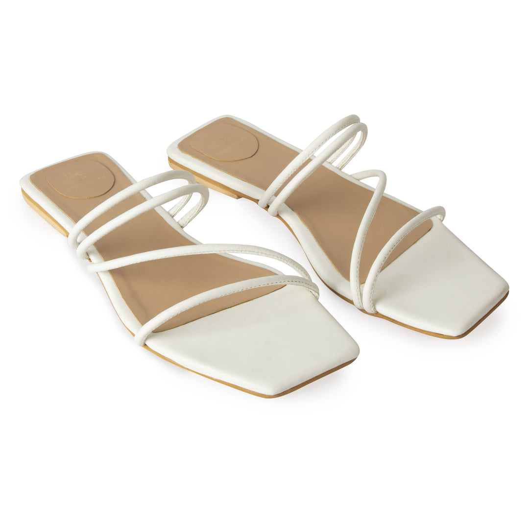 Ivory White Slides