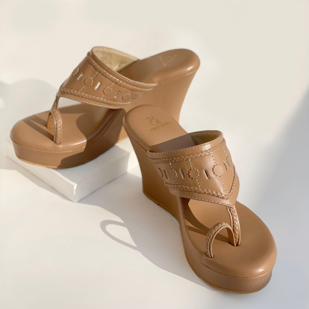 Naaz - Wedge Heel Kolhapuri