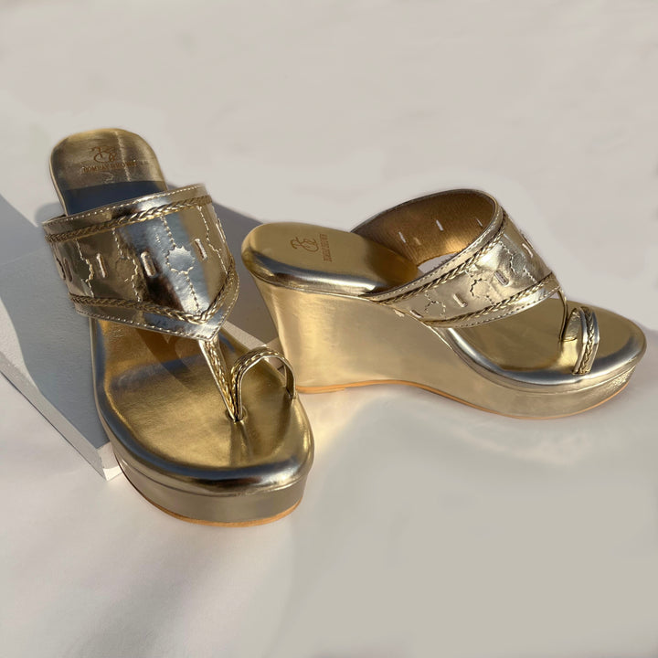 Naaz - Wedge Heel Kolhapuri