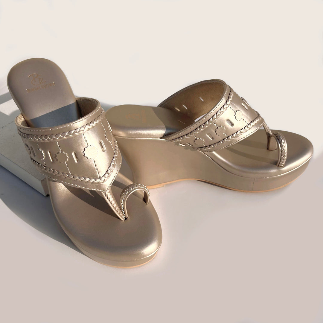 Naaz - Wedge Heel Kolhapuri